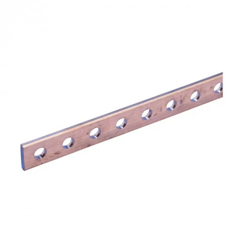 04512 - Barre Cuivre perforée conducteur PE 1675mm - 25x5