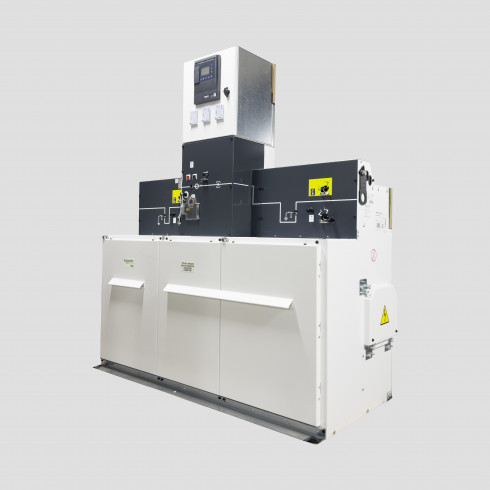 Cellules Mt Rrr Cellule RM6 D2S droite-400A : Disj.double sect.- Sepam S48 E13, MN48Vcc ...
