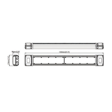 Reglette Led Atex antidéflagrante 1.20m 50W - 6,500lm - EX-50W-FLC4AZDA