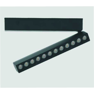 Lumière pliante grille SMD réglable magnétique - 12W - L230xl26xH80mm - MG06