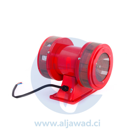 Sirène électromécanique LK-JDW145 - 0,4 kW, 123 ± 2 dB (A) à 1 M - 220 V/230 V AC