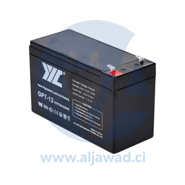 Batterie AGM 12V 7Ah - GP7-12 JYC BATTERY