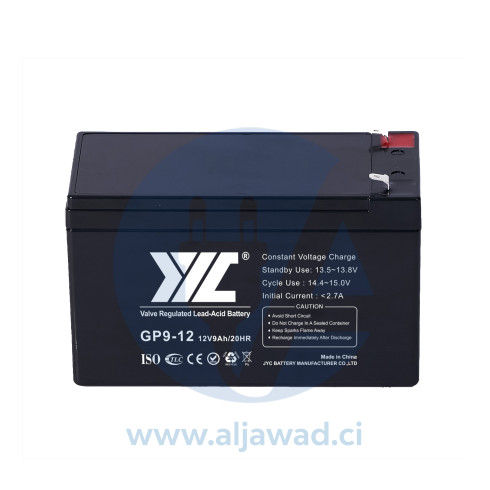 Batterie AGM 12V 9Ah - GP9-12 JYC BATTERY