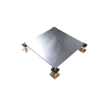 Plancher Technique surélevé avec âme en bois encapsulée à extrémité verrouillé