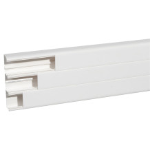 Goulotte 3 compartiments 50x220mm DLP monobloc - blanc
