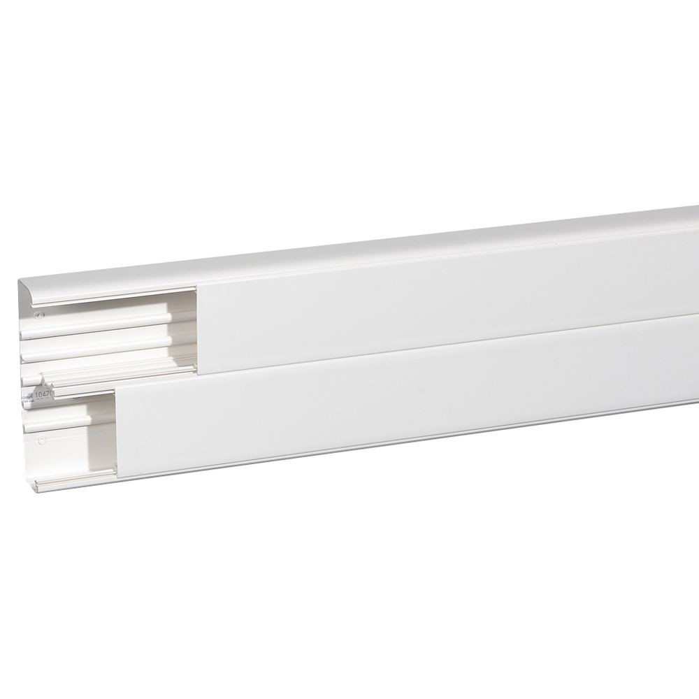 Goulotte 2 compartiments 50x195mm DLP monobloc - blanc