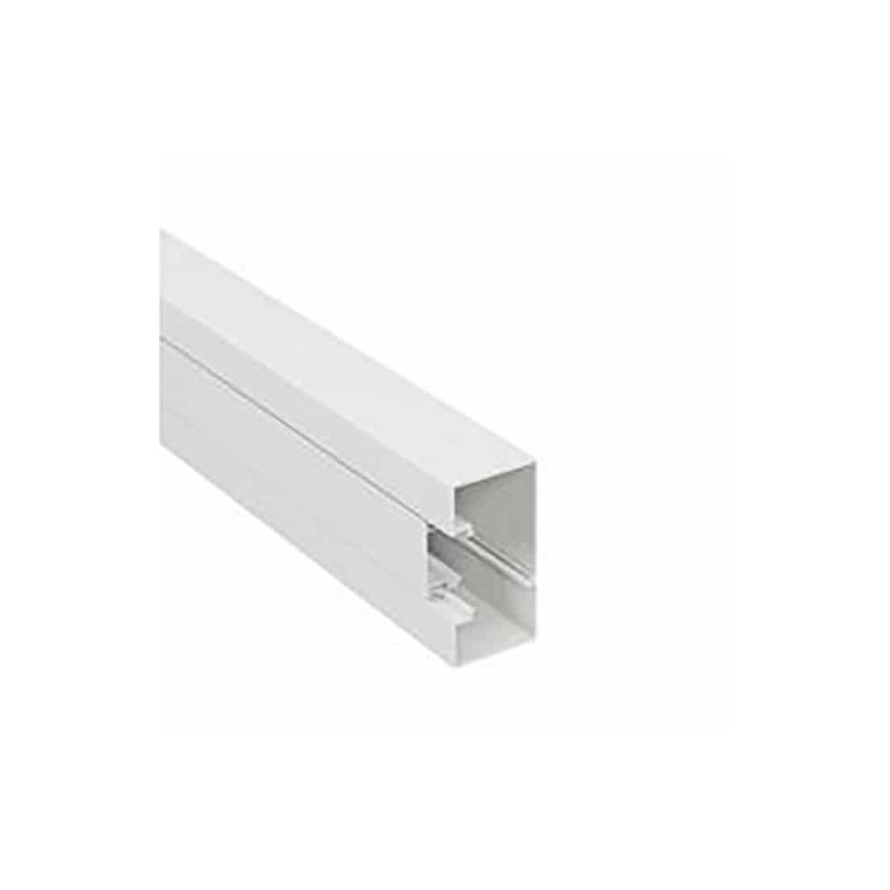 Goulotte DLP-S à clippage direct 100x50mm, 1 compartiment, avec couvercle rigide de 45mm