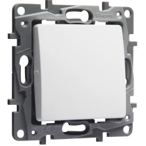 Interrupteur simple Niloé - 1 poste - 10 AX - 250 V~ - bornes automatiques - blanc - produit