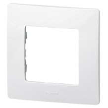 plaque simple 1 poste blanc - pur