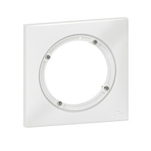 Plaque carrée dooxie 1 poste IP44 finition blanc