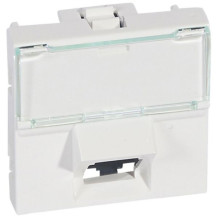 Prise RJ45 catégorie 6 UTP Mosaic 2m inclinee 45d