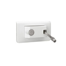 Prise RJ45 catégorie 6 UTP enrouleur Mosaic blanc