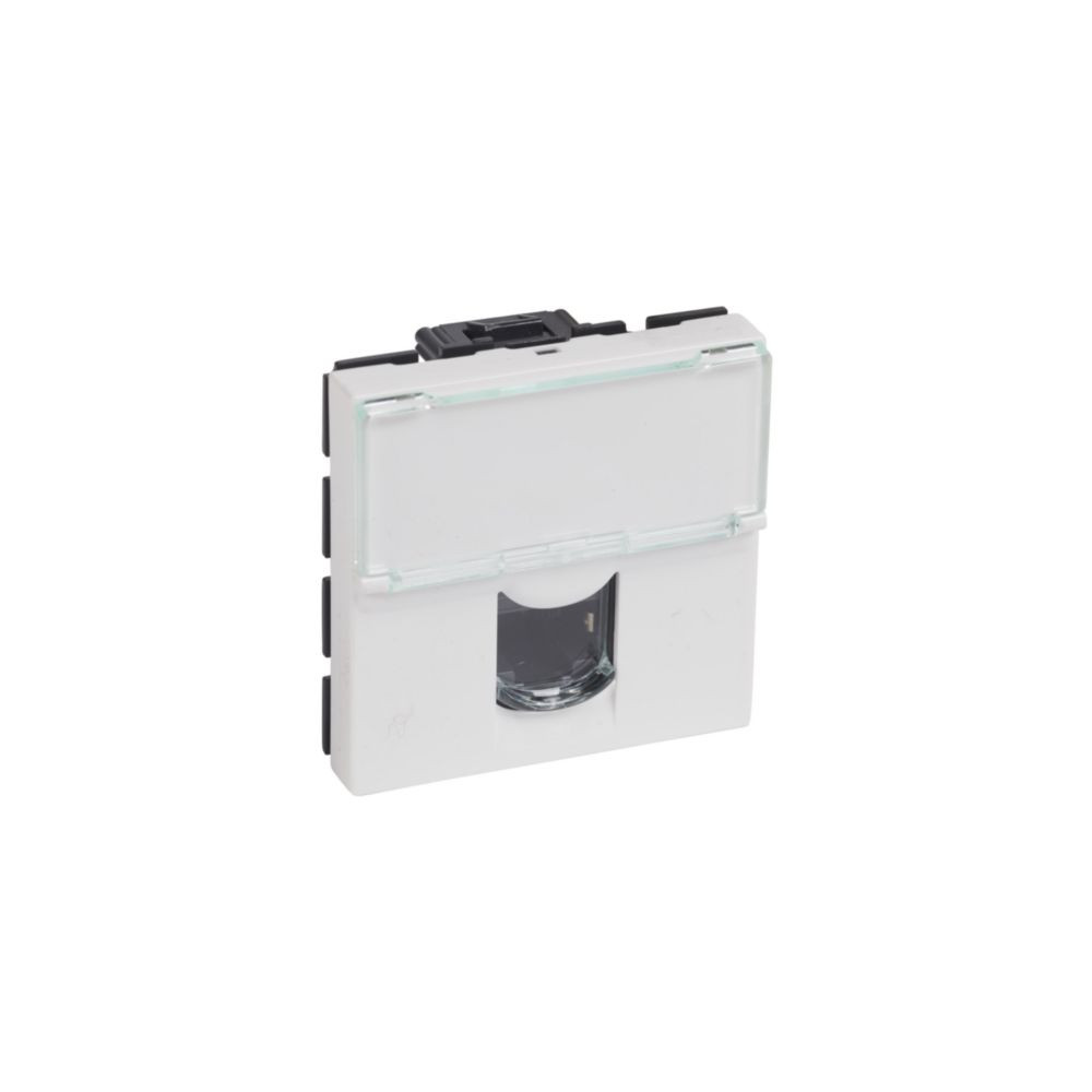 Prise RJ45 catégorie 6 FTP 2 modules Mosaic blanc carton 200