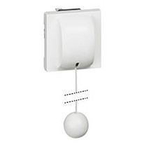 Interrupteur ou va-et-vient à tirage 10AX 250V~ Mosaic 2 modules - blanc