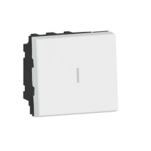 Va-et-vient bipolaire Mosaic™Easyled 1 module Blanc