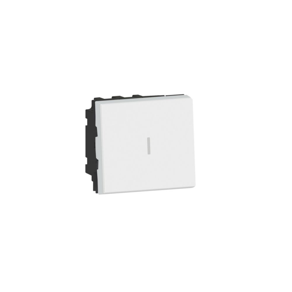 Va-et-vient bipolaire Mosaic™Easyled 1 module Blanc