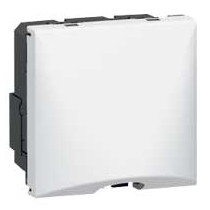 Sortie de câbles 10A Mosaic 2 modules avec borniers et serre-câbles - blanc