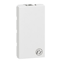 Obturateur Mosaic 1 module - blanc antimicrobien