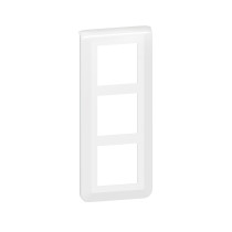 Plaque de finition verticale spéciale rénovation Mosaic pour 3x2 modules blanc