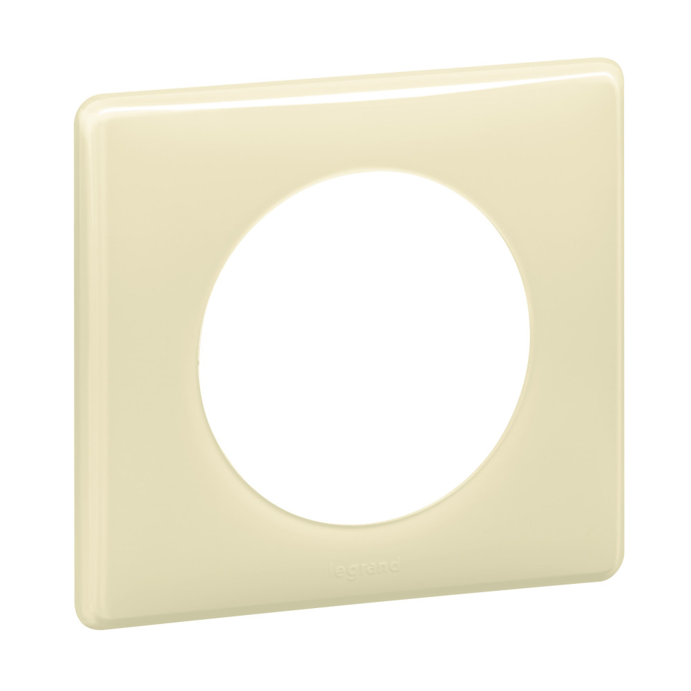 Plaque Céliane Laqué 1 poste - finition Ivoire