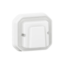 Sortie de câble étanche avec serre câbles Ø5mm à 13mm Plexo 16A 250V IP55 livrée complète fixation en encastré - blanc