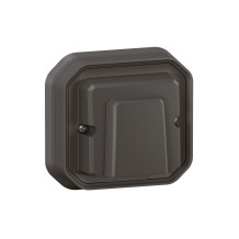 Sortie de câble étanche avec serre câbles Ø5mm à 13mm Plexo 16A 250V IP55 complète fixation en encastré - anthracite