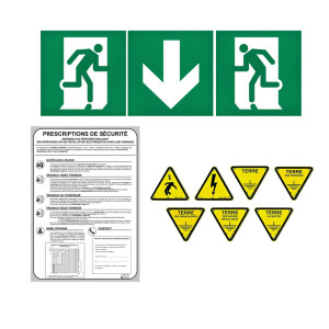 Panneau et étiquette de signalisation
